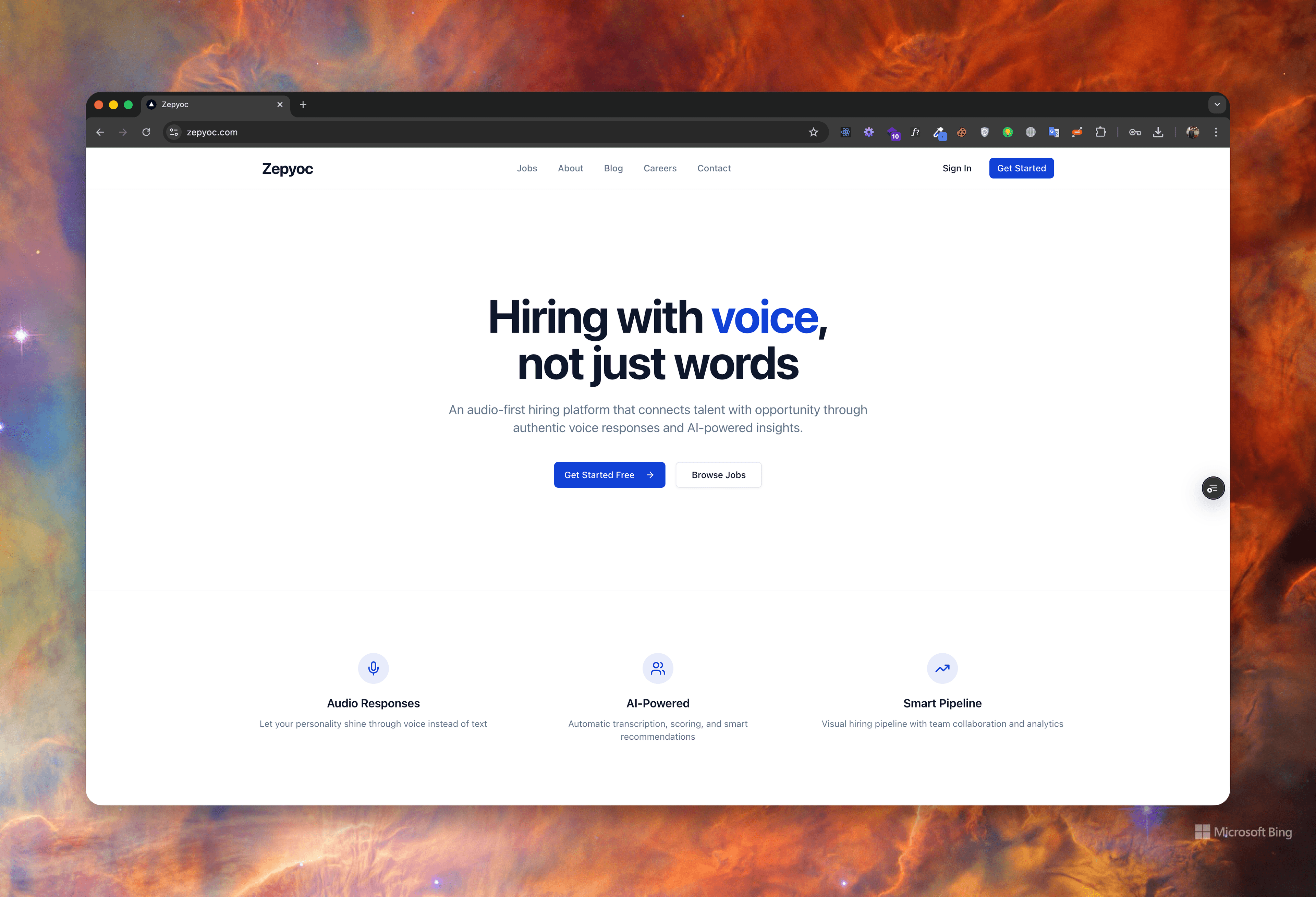 Zepyoc – Audio-Based Hiring Platform